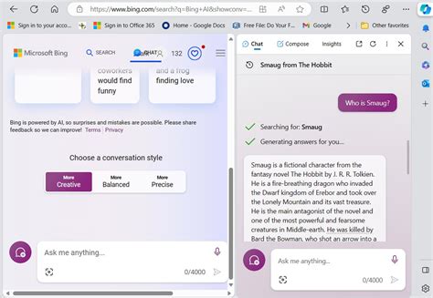 Bing Chat Precise Mode 的图像结果