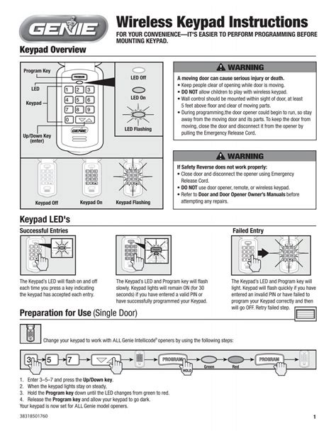 Reprogramming Genie Keypad 的图像结果