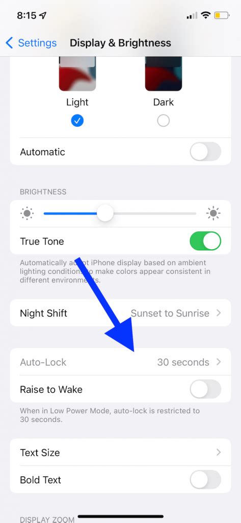 Image result for Auto Lock Setting