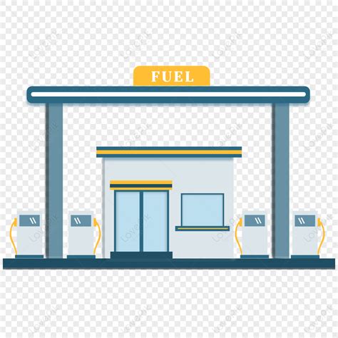 Cartoon Gas Station Clip Art