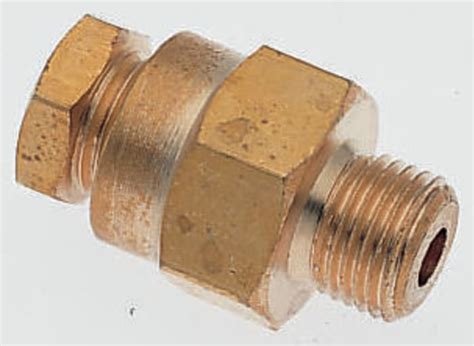 181250628 Norgren | Norgren ENOTS Series Straight Threaded Adaptor, R 1 ...