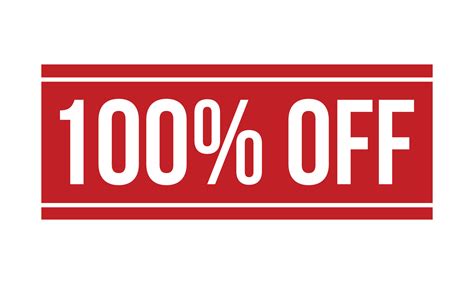 100 por ciento apagado caucho estampilla. rojo 100 por ciento apagado ...