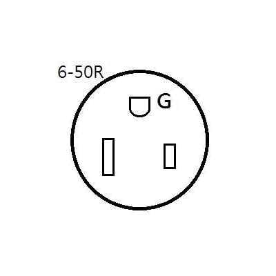Buy Parkworld 691814C Welding 15A to 50A Adapter Cord 5-15 Male Plug to ...