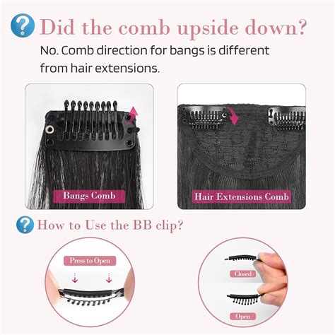 REECHO Long Wavy Curly Clip in Curtain Bangs - Pearl Platinum 12 Inch ...