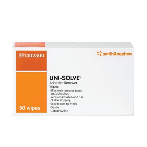 Unisolve Adhesive Remover Wipes | Smith & Nephew | MSC Medical Shop