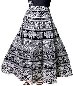 Kanika Fashion Floral Print Women Wrap Around Multicolor Skirt - Buy ...