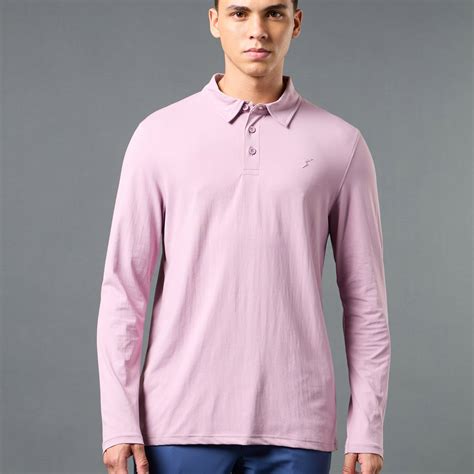 Men Solid Slim Fit Polo T-shirt with COTFLEX
