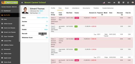 How to view profile? - Smart School : School Management System by QDOCS