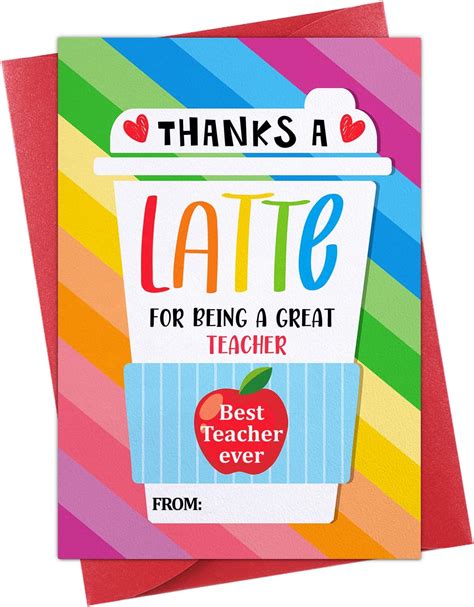 Amazon.com : WhatSign Teacher Appreciation Cards Thank You Teacher ...