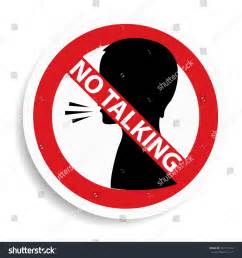 No Talking Sign Printable