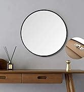 Buy The arts box 30 inch Gold Brass Metal Round Mirror for Bathroom ...