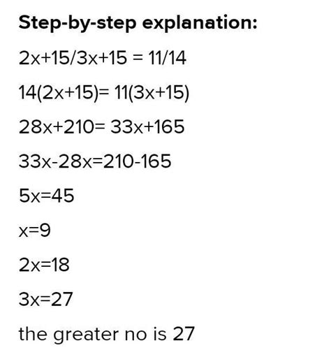 Two numbers are in the ratio of 2:3. If 15 added to both the number ...