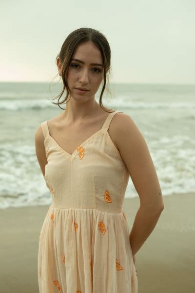 Orange Slice Dress – Light Peach