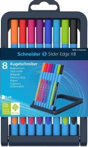 schneider Slider Edge XB Ballpoint 8 Pieces in Easel Stand, Assorted ...
