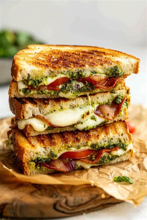 The Ultimate Pesto Grilled Cheese Sandwich | Recipe in 2025 | Recipes, Grilled cheese recipes ...