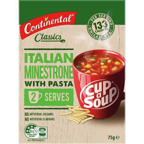 Calories in Heinz Classic Italian Minestrone Soup Calorie Counter Australia