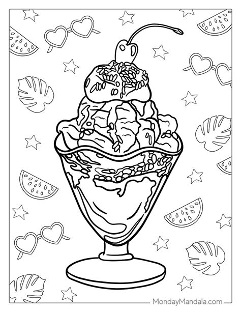30 Ice Cream Coloring Pages (Free PDF Printables)