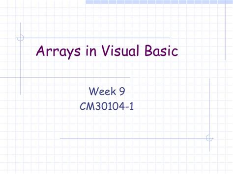 Image result for Using Arrays in Visual Basic