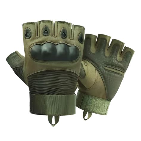 AUTOGUYS HF-2 Half-Finger Bike Riding Gloves TPR Knuckle Protection ...