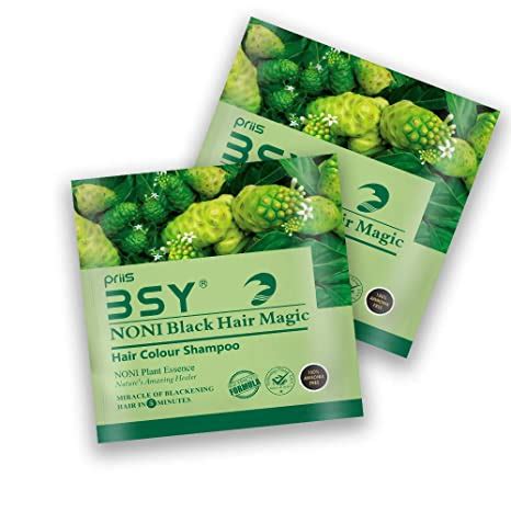 Buy BSY Noni Black Hair Magic (12 ml X 12 Sachet) | Hair Color | Hair ...