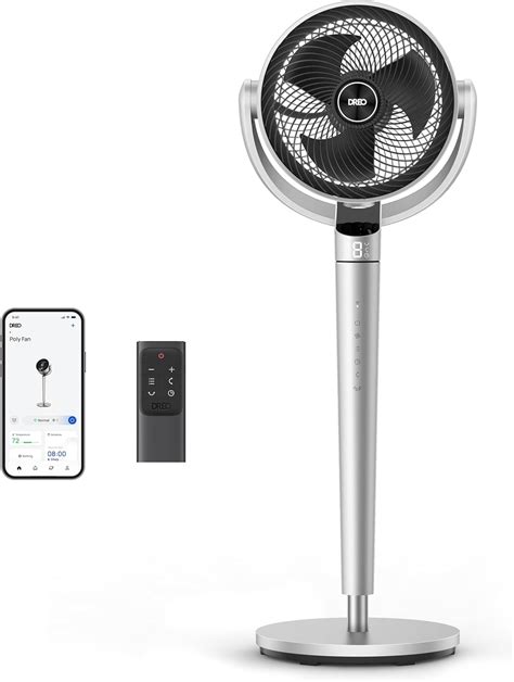 Dreo Oscillating Fan for Bedroom,150°+120° Omni-Directional Quiet Floor ...