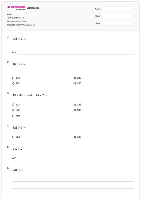 50+ Math Puzzles worksheets for Class 2 on Wayground | Free & Printable