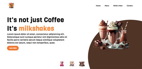 Landing Page beverage service using html, css y JavaScript | Freelancer