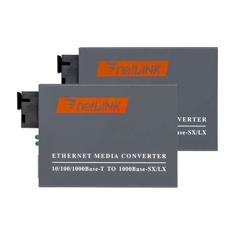 Медиаконвертер HTB GS-03-20KM (С оптоволокна на RJ45 / Расстояние до 20 ...