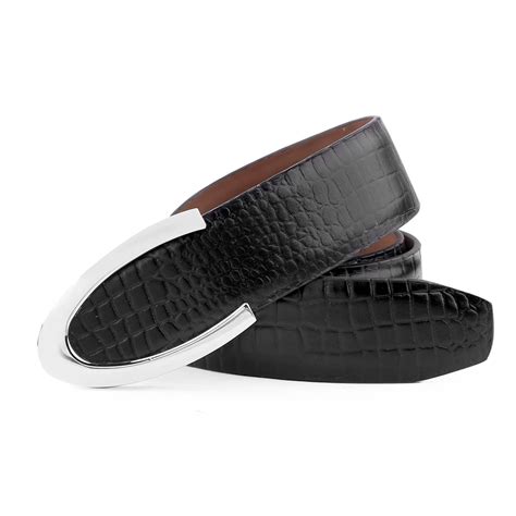 Genuine Leather Belt | Semi-Formal Dress Belts with Stylish Buckles ...