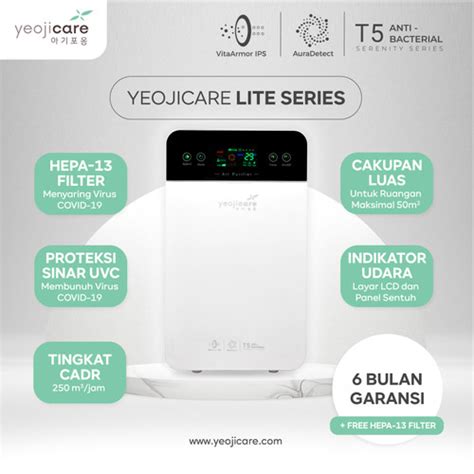 Jual Yeojicare Air Purifier Lite - HEPA13 UV Anion LCD Penyaring Udara ...