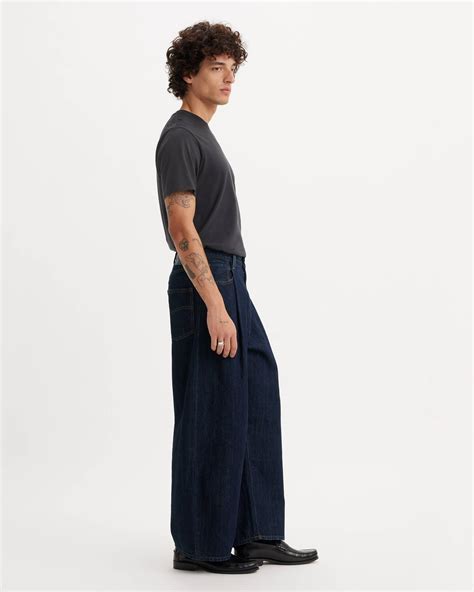 Wide Pleat Crop Jeans - Blue | Levi's® GB