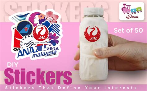 Airlines Logo Themed Vinyl Stickers (5-8 cm) – Durable, Waterproof, and ...