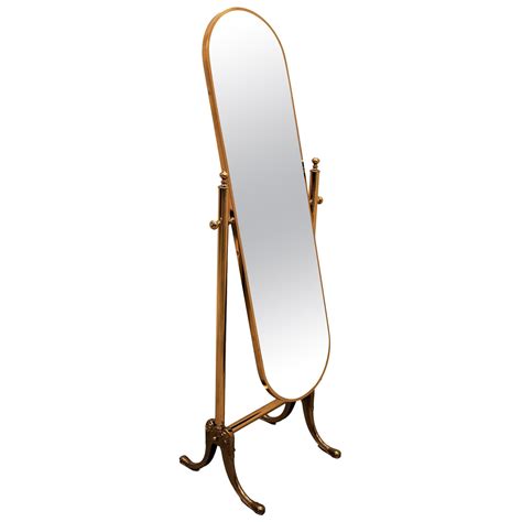 Antique Brass Floor Mirror at Diane Rearick blog