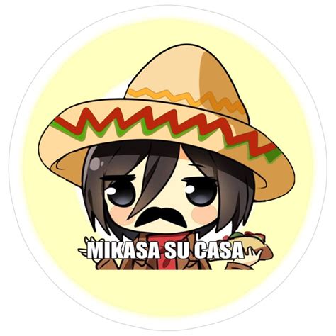Mikasa Su Casa Essential Sticker | Anime, Anime funny, Mikasa