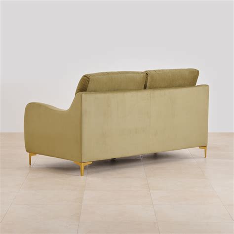 Buy Bianca Velvet 3-Seater Sofa - Olive from Home Centre at just INR ...