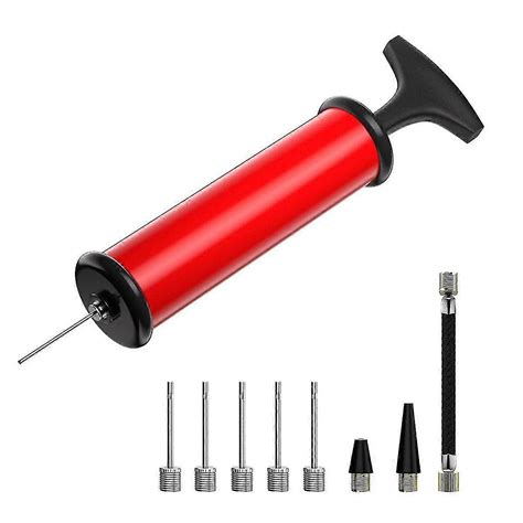 Soccer Ball Pump Ball Pump Compact Sports Ball Pump Set with 5 Needles ...