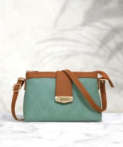 Exotic Tan, Green Sling Bag Embossed SlingBag Tan, Green - Price in ...