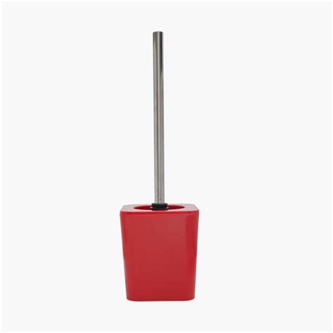 Buy Hilda Red Solid Toilet Brush And Holder Set from Home Centre at ...