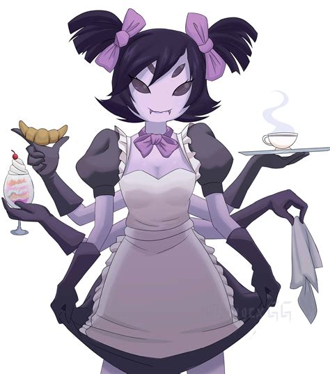 Fanart Anime Muffet Undertale - fanart 2020