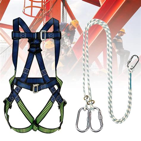 Buy Safety Fall Arrest Harness Full Body, Adjustable Fall Protection ...
