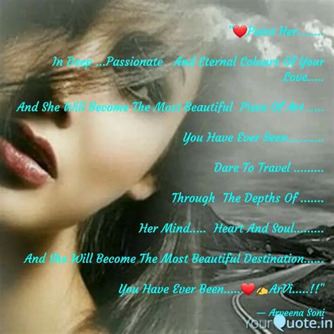 " Paint Her........ In ... | Quotes & Writings by Arveena Soni | YourQuote