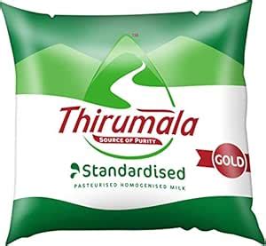 Thirumala STD Homogenized Milk Sachet Bag, 500ml : Amazon.in: Grocery ...