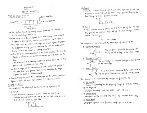 EPC Module 5 Lecture Notes - Module b) class B Power Amplifiers Here ...