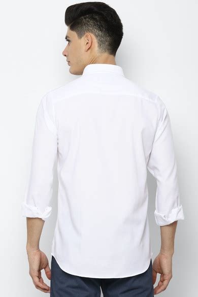 Buy Men White Slim Fit Striped Full Sleeves Casual Shirt Online ...