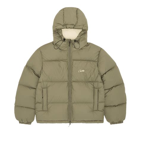 Corteiz Bolo Down Jacket Olive Price in India | Culture Circle