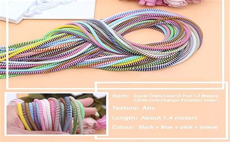 EDNITA Highly Flexible Cable Protector Charging Cable Protectors Data ...