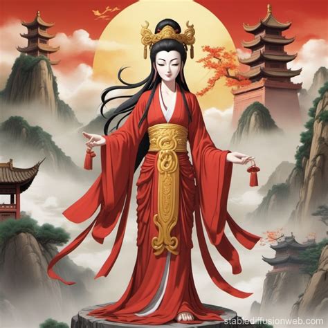 Guanyin in Chinese Anime: Journey to the West Adaptation | Stable Diffusion Online - adaptations of journey to the west