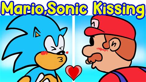 Mario And Sonic Kissing