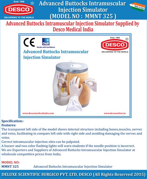 Advanced Buttocks Intramuscular Injection Simulator | DESCO