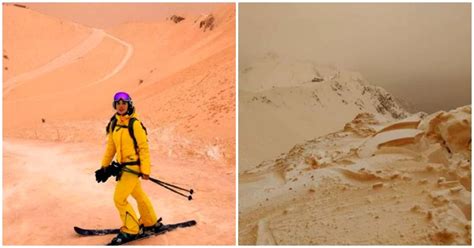 Orange Snow Falls Over Eastern Europe, Transforms It Into A Dramatic ...